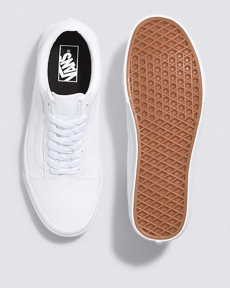 Vans Old Skool Classic Tumble Shoe Men Sneakers White | CX1-3296