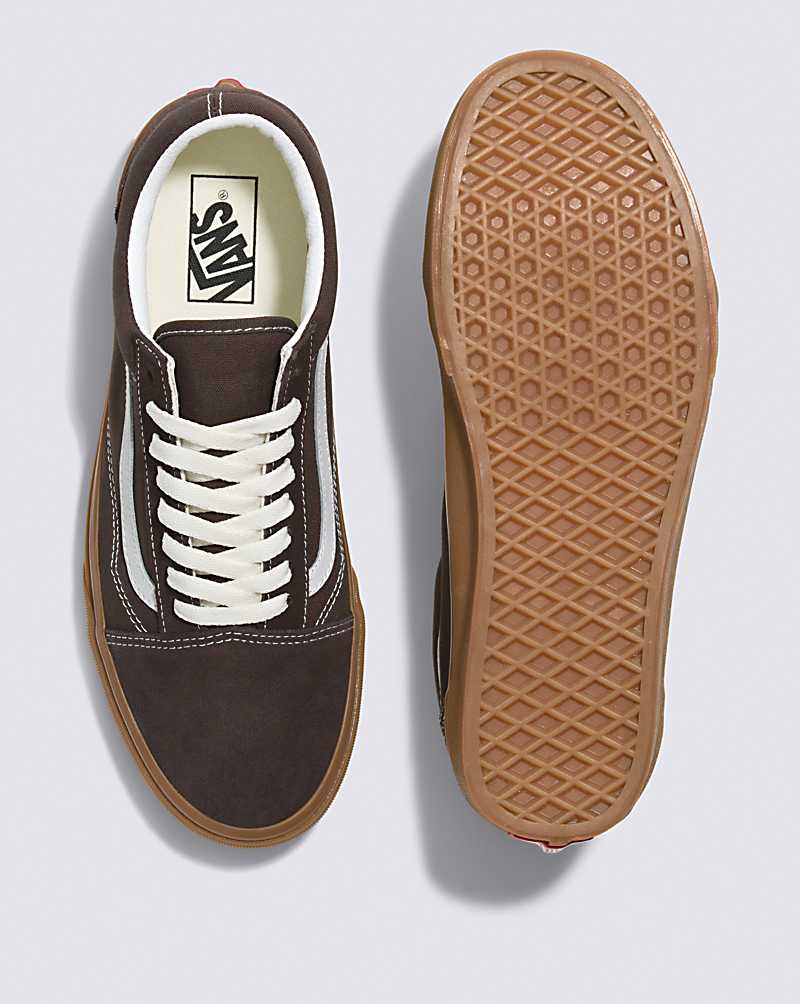 Vans Old Skool Classics Shoe Men Sneakers Brown Chocolate | AS1-9395