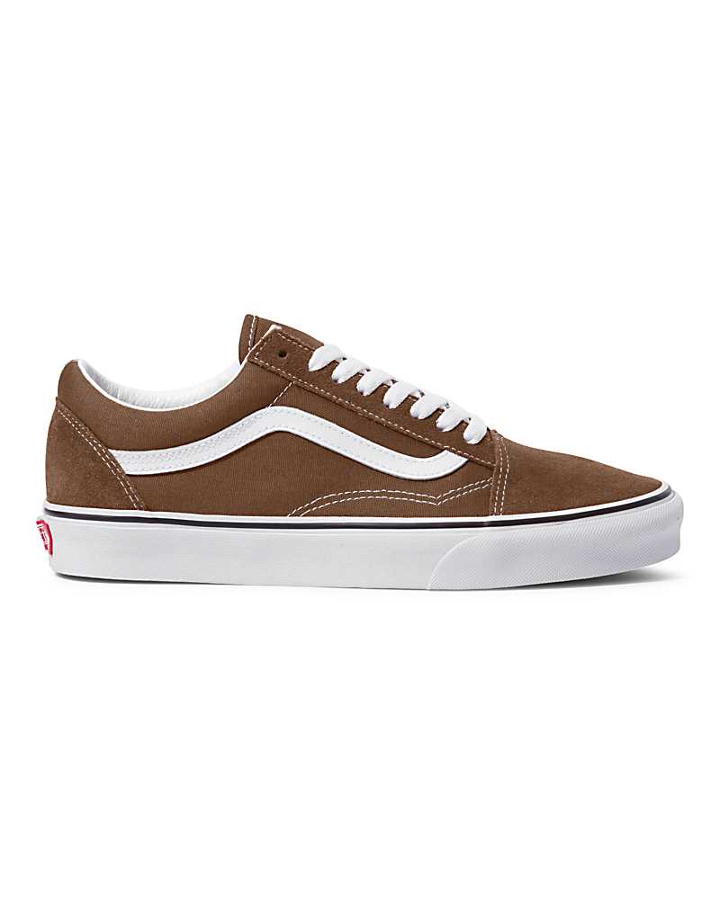 Vans Old Skool Classics Shoe Men Sneakers Brown / White | YC1-6438