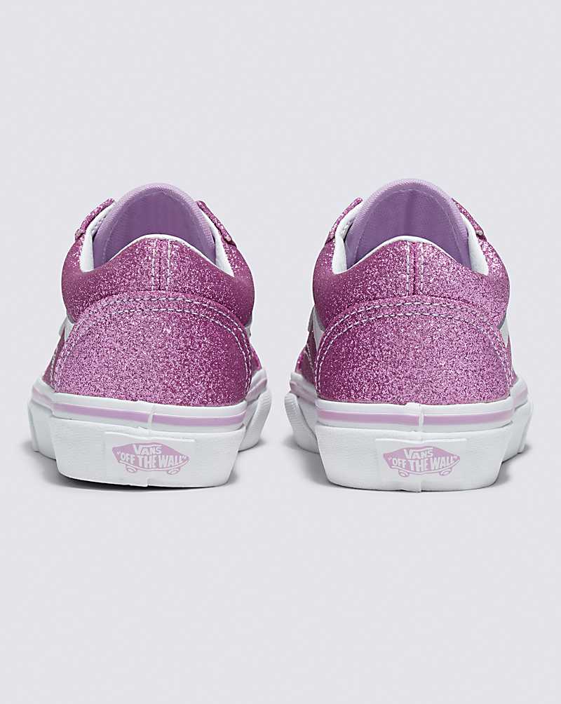 Vans Old Skool Glitter Shoe Kids' Sneakers Purple | AO1-6600