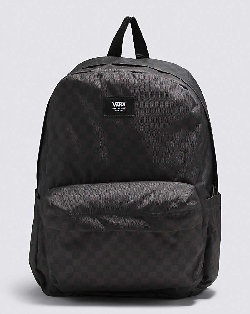 Vans Old Skool H2O Check Men Backpacks Black / Charcoal | CY1-0579