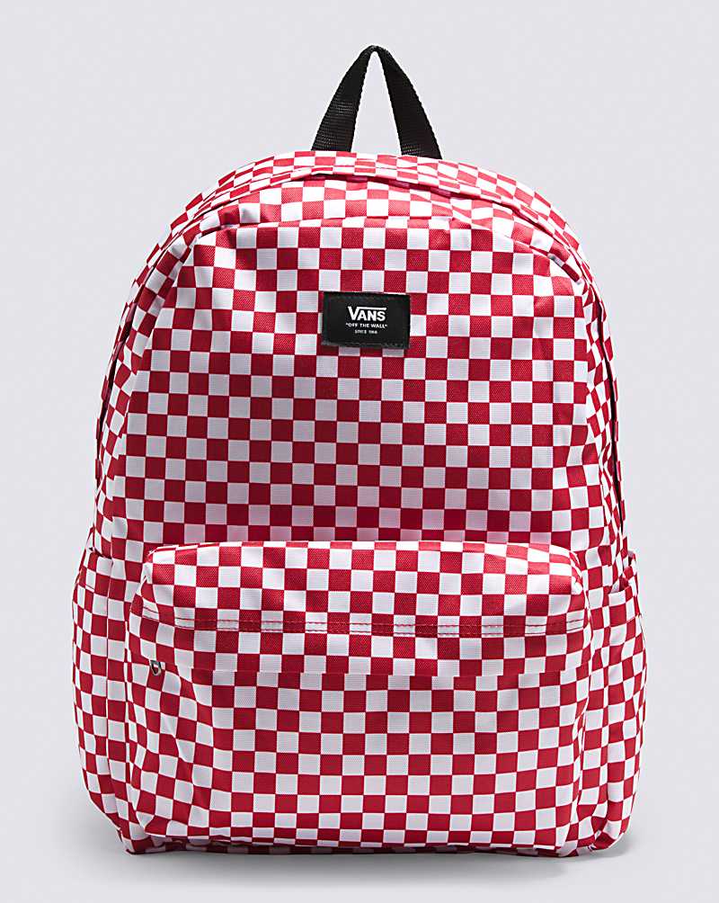 Vans Old Skool H2O Check Men Backpacks Red | KH1-6243