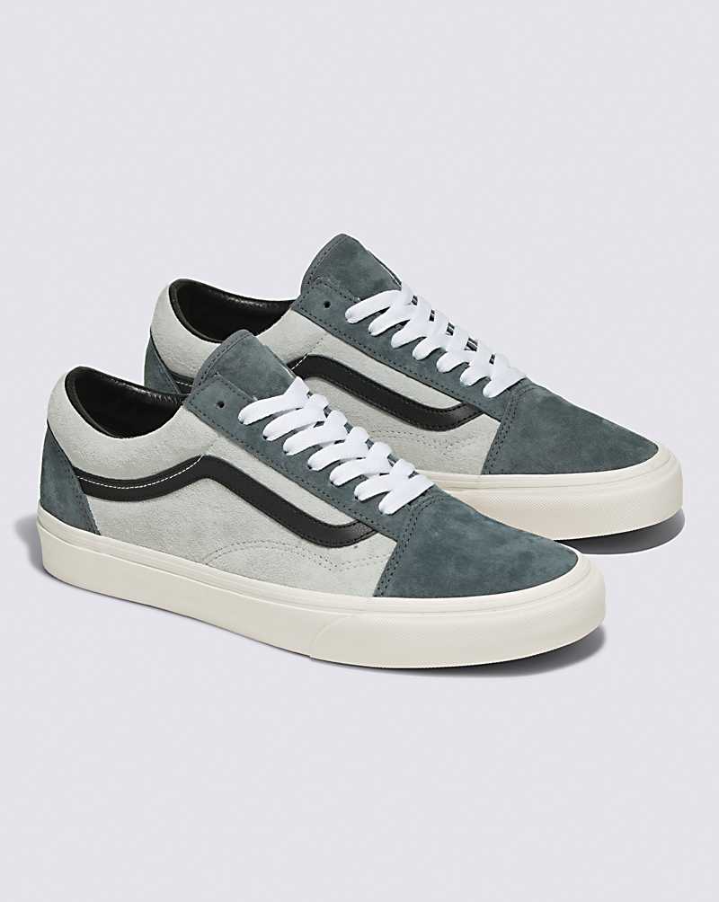 Vans Old Skool Pig Suede 2-Tone Shoe Men Sneakers Dark Grey | CN1-8017