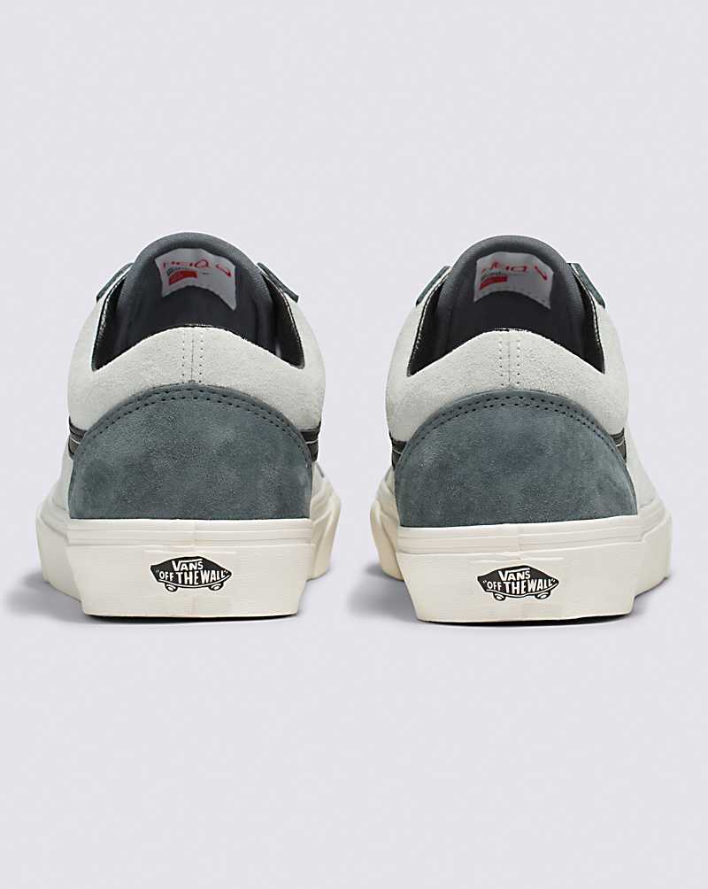 Vans Old Skool Pig Suede 2-Tone Shoe Women Sneakers Dark Grey | NA1-3470