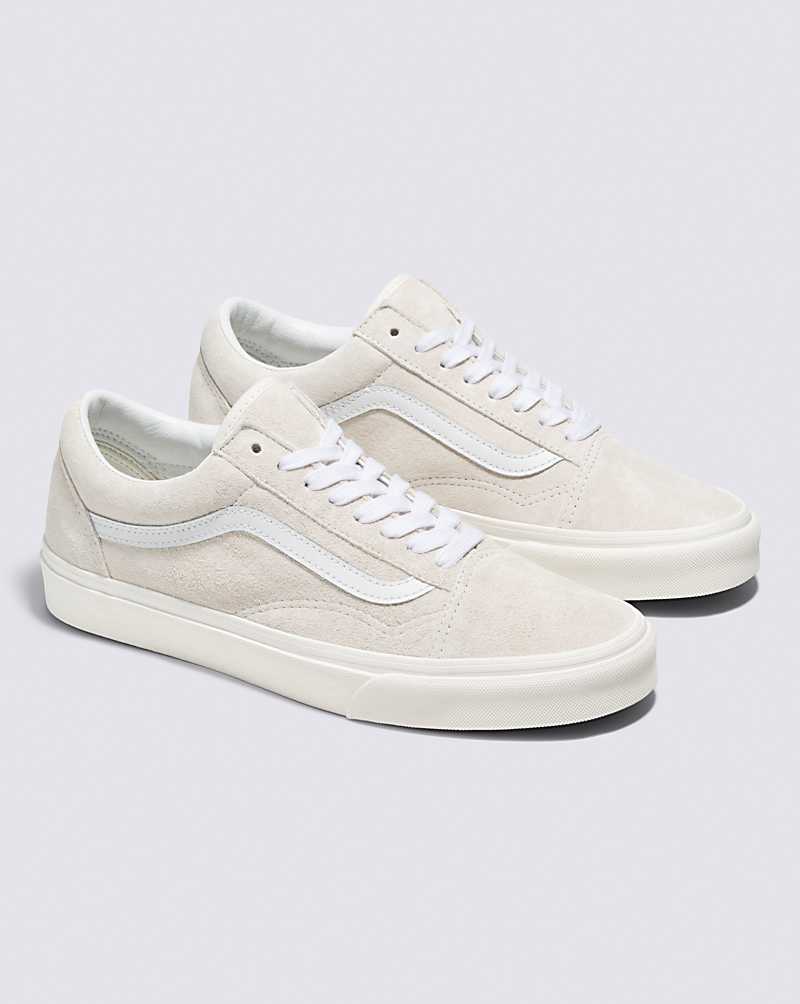 Vans Old Skool Pig Suede Shoe Men Sneakers White | OU1-8055