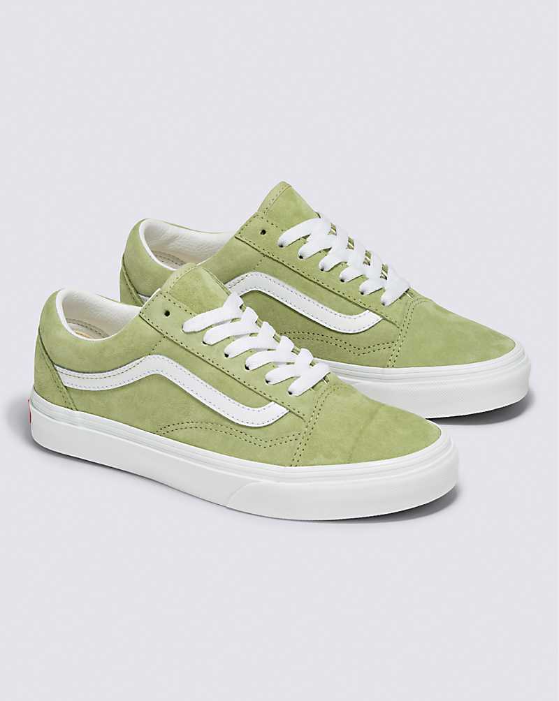 Vans Old Skool Pig Suede Shoe Women Sneakers Light Green | OF1-0272