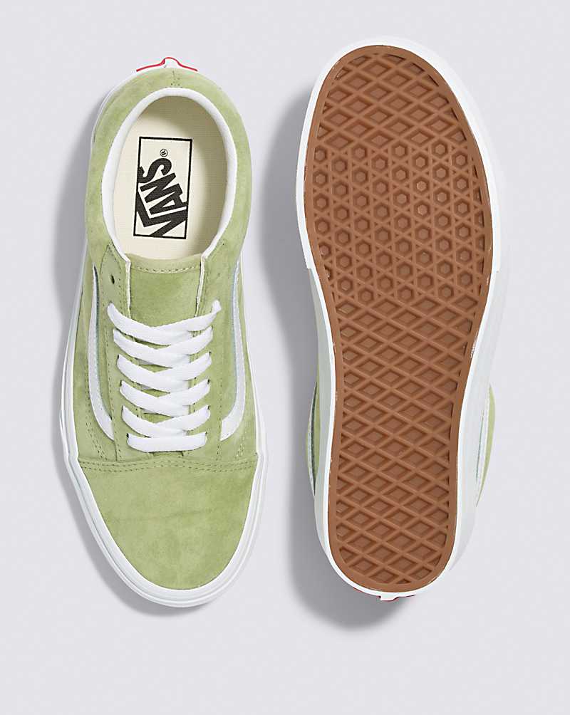 Vans Old Skool Pig Suede Shoe Women Sneakers Light Green | OF1-0272