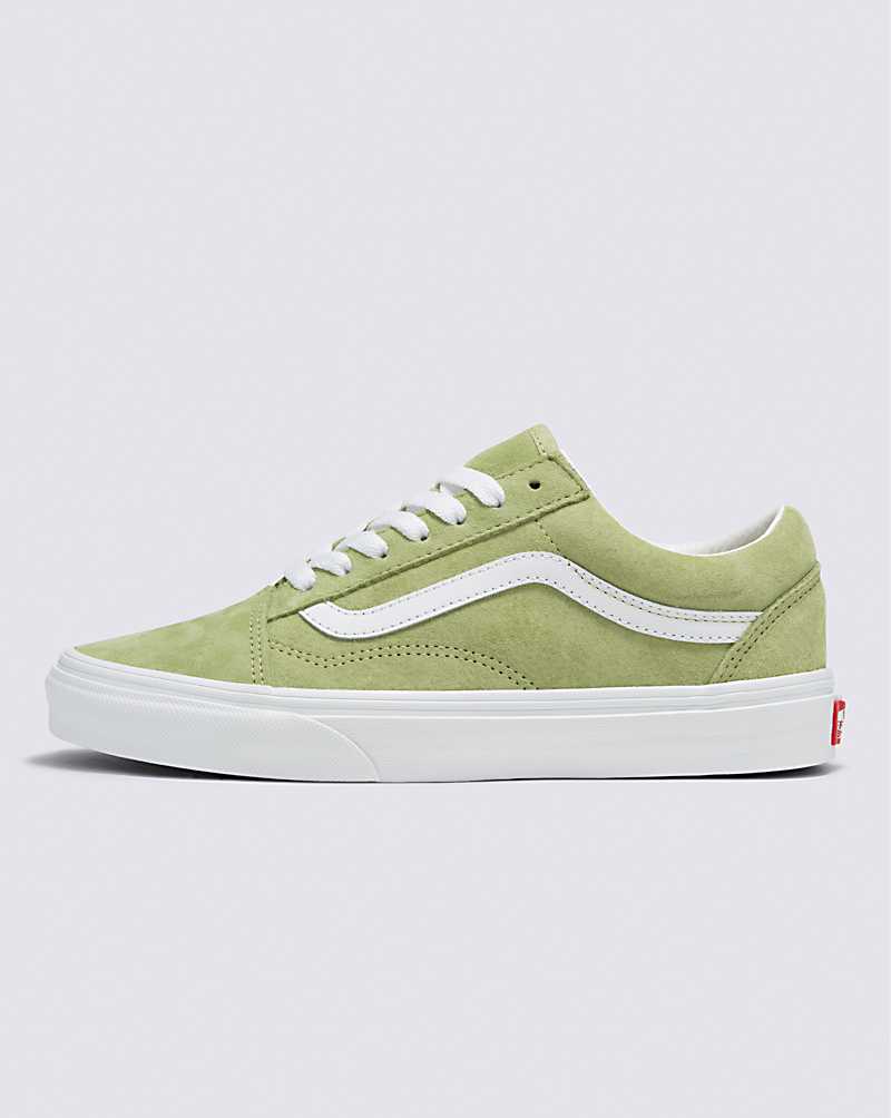 Vans Old Skool Pig Suede Shoe Women Sneakers Light Green | OF1-0272