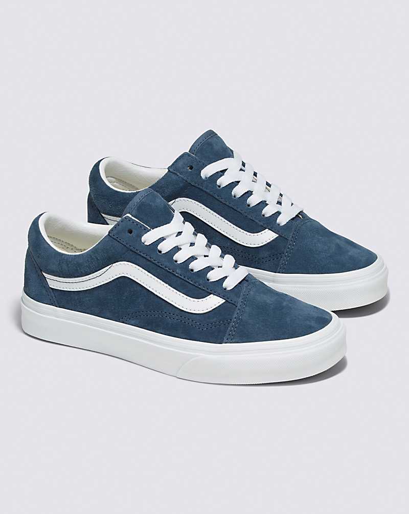 Vans Old Skool Pig Suede Shoe Women Sneakers Indigo | UV1-7846