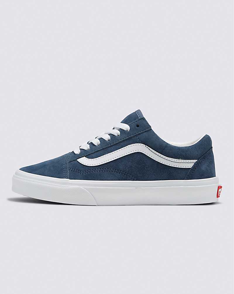 Vans Old Skool Pig Suede Shoe Women Sneakers Indigo | UV1-7846