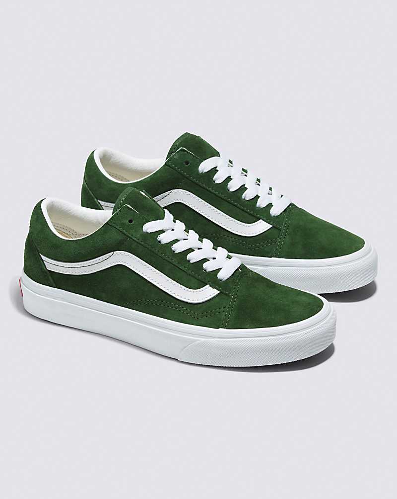 Vans Old Skool Pig Suede Shoe Women Sneakers Green | SK1-8736