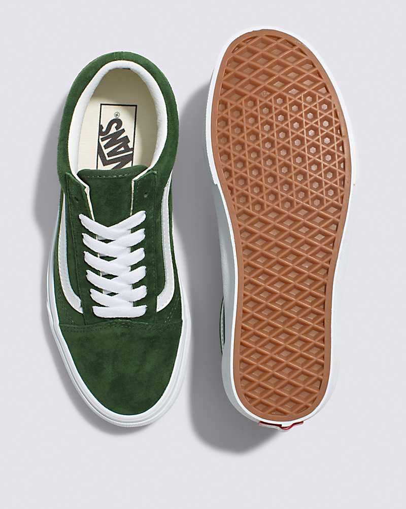 Vans Old Skool Pig Suede Shoe Women Sneakers Green | SK1-8736