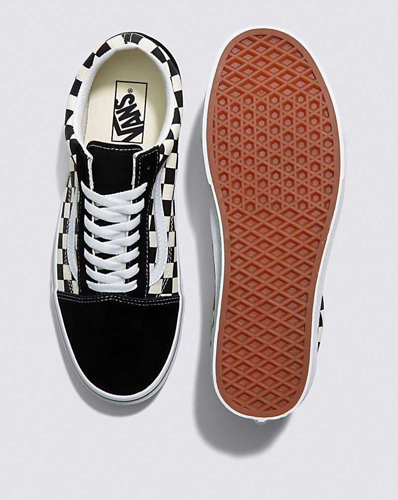 Vans Old Skool Primary Check Shoe Men Sneakers Black / White | BZ1-7810