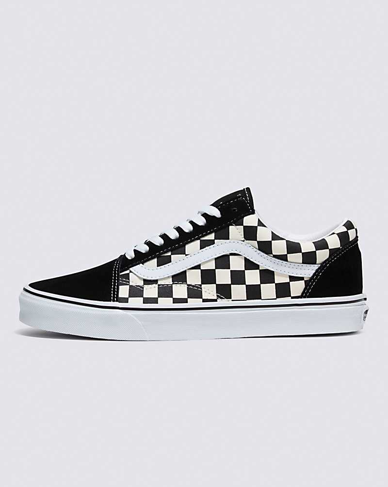 Vans Old Skool Primary Check Shoe Men Sneakers Black / White | BZ1-7810