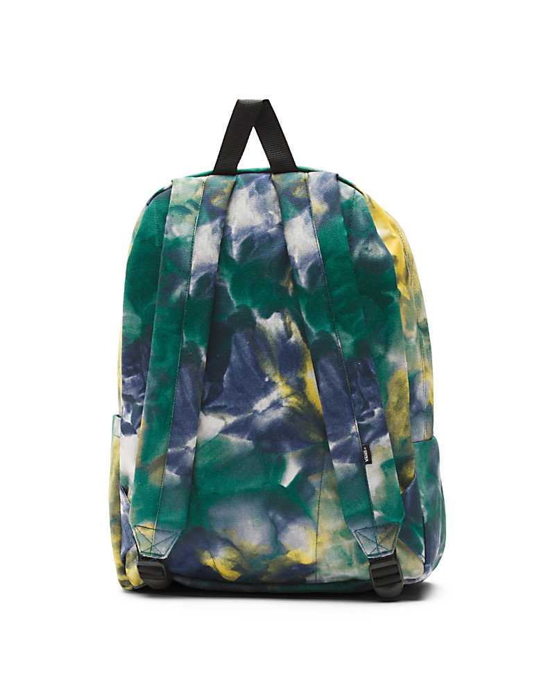 Vans Old Skool Printed Men Backpacks Green | EM1-2422