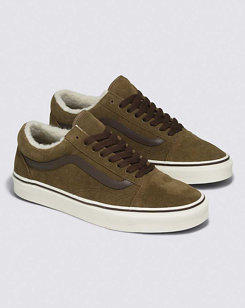 Vans Old Skool Sherpa Shoe Men Sneakers Olive | KI1-8232