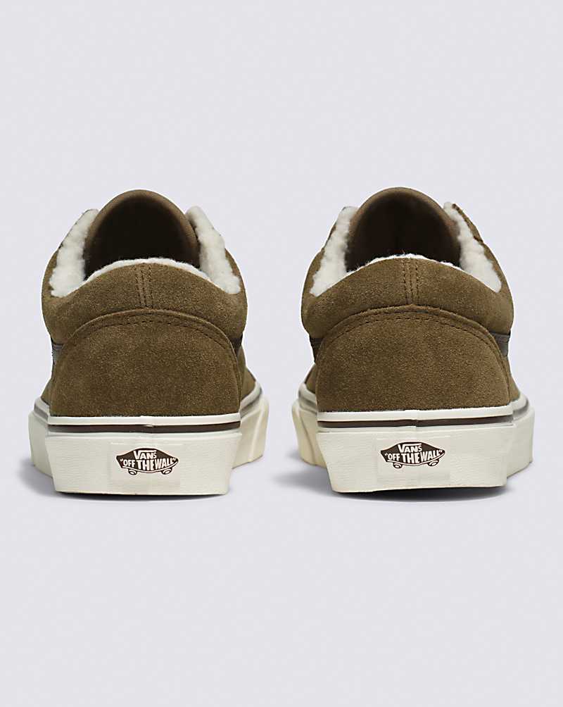 Vans Old Skool Sherpa Shoe Men Sneakers Olive | KI1-8232