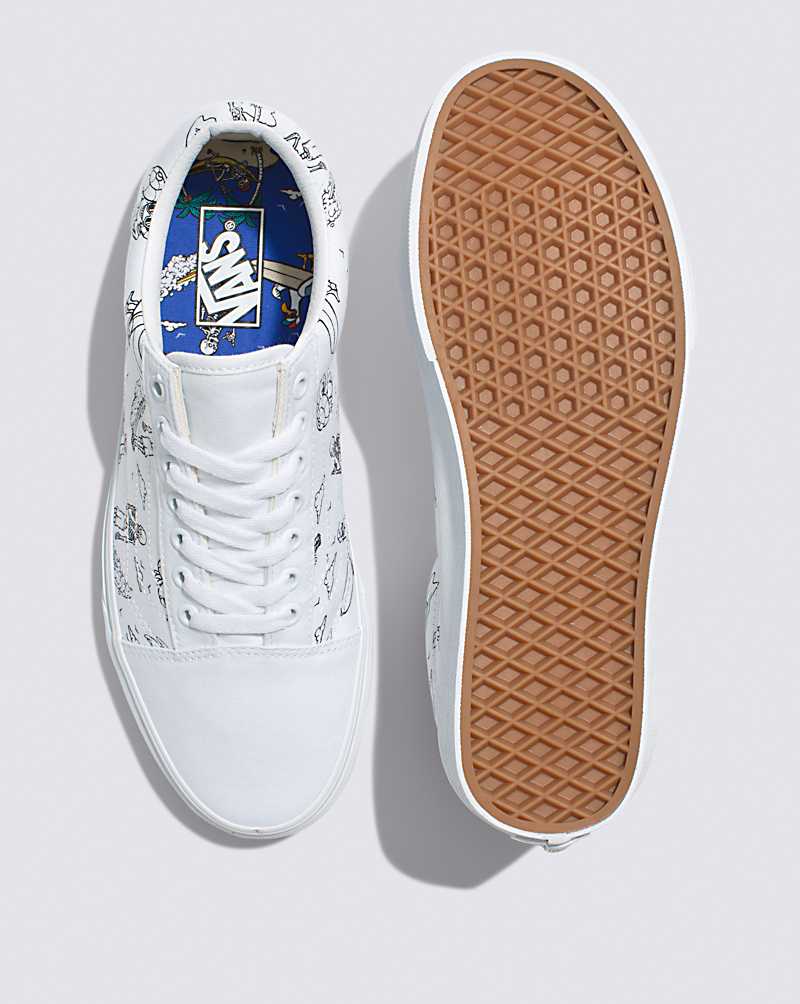 Vans Old Skool Shoe Men Sneakers White / White | ZX1-4191