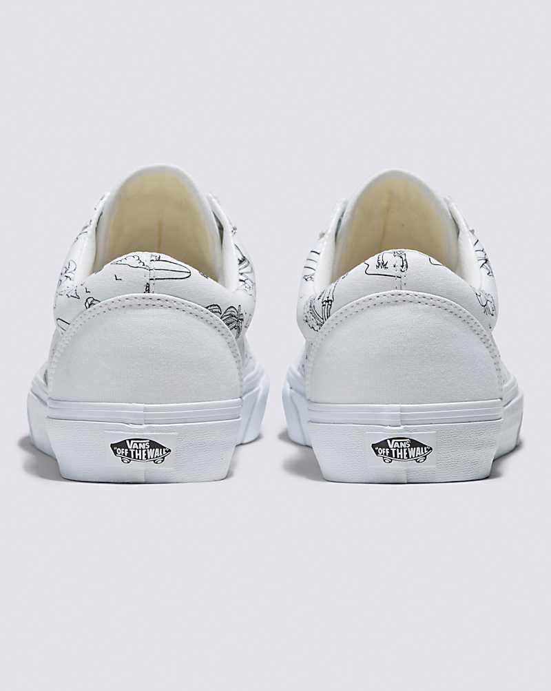 Vans Old Skool Shoe Men Sneakers White / White | ZX1-4191