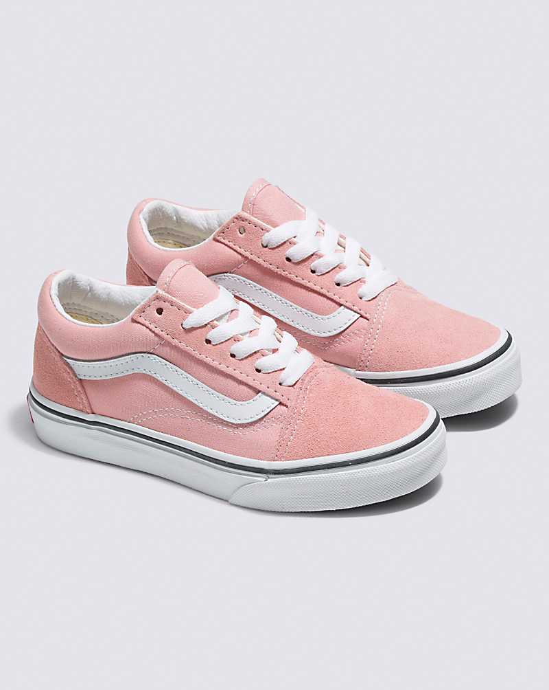 Vans Old Skool Shoes Kids' Sneakers Pink / White | PJ1-3840