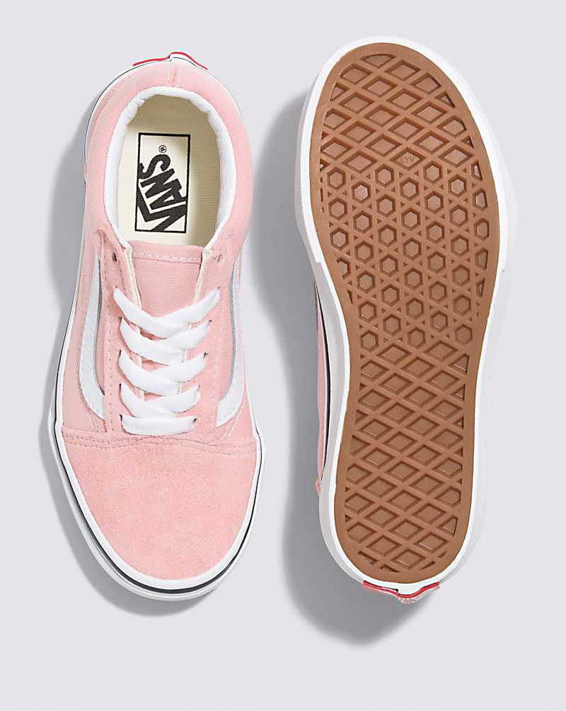 Vans Old Skool Shoes Kids' Sneakers Pink / White | PJ1-3840