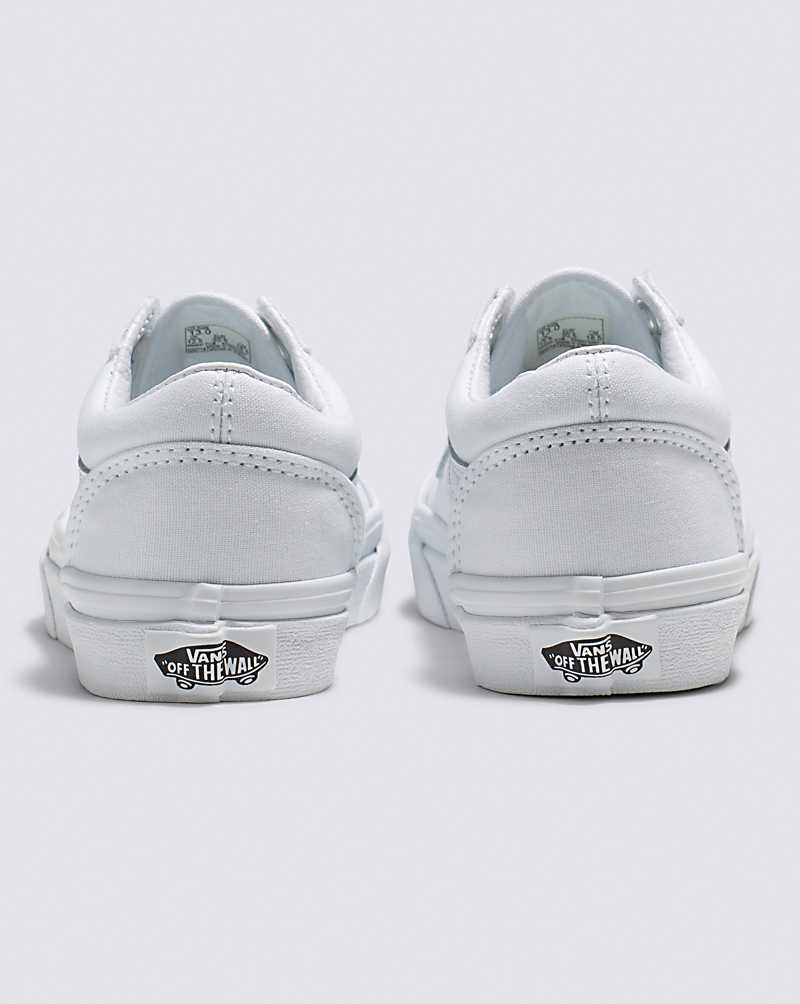 Vans Old Skool Shoes Kids' Sneakers White / White | XC1-0090