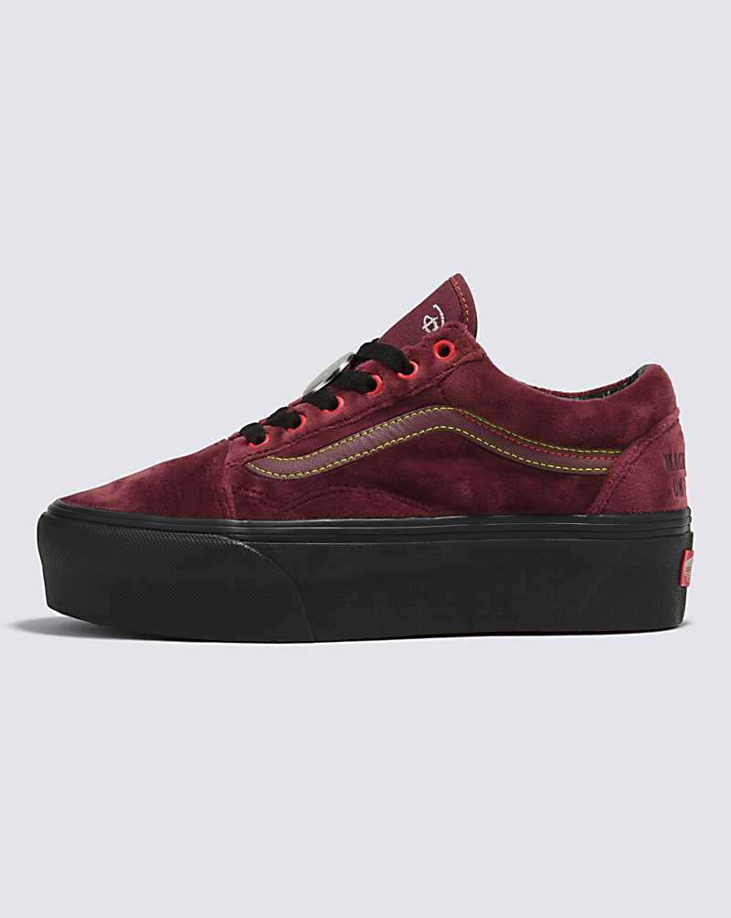 Vans Old Skool Stackform Shoe Men Platform Shoes Red | NW1-0894