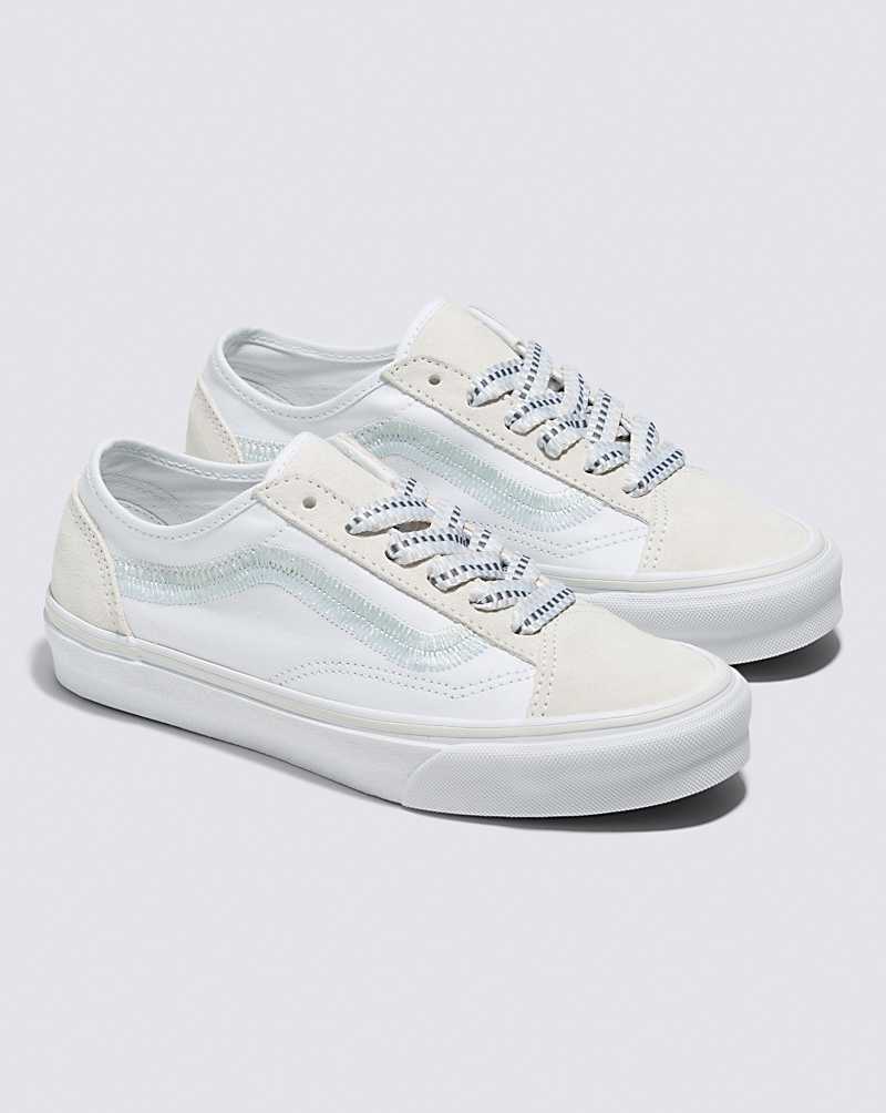 Vans Old Skool Tapered Embroidery Shoe Women Sneakers White | IQ1-8063