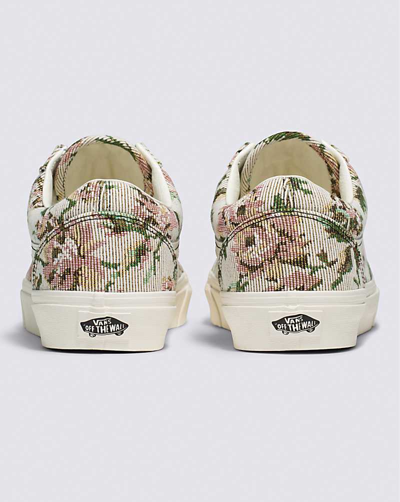 Vans Old Skool Tapestry Floral Shoe Men Sneakers White | BA1-2679