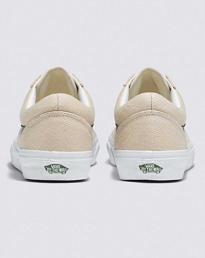 Vans Old Skool Twill Shoe Women Sneakers Beige / Green | TV1-6305