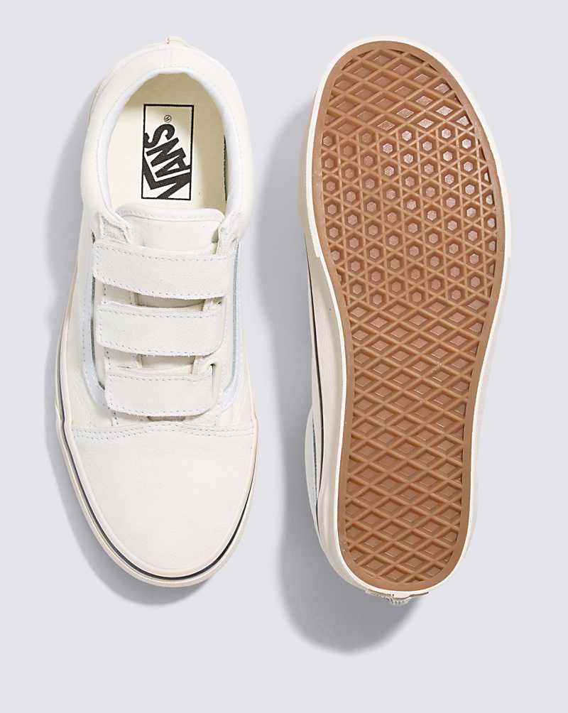 Vans Old Skool V Marshmallow/Turtledove Shoe Women Sneakers White | XI1-7696