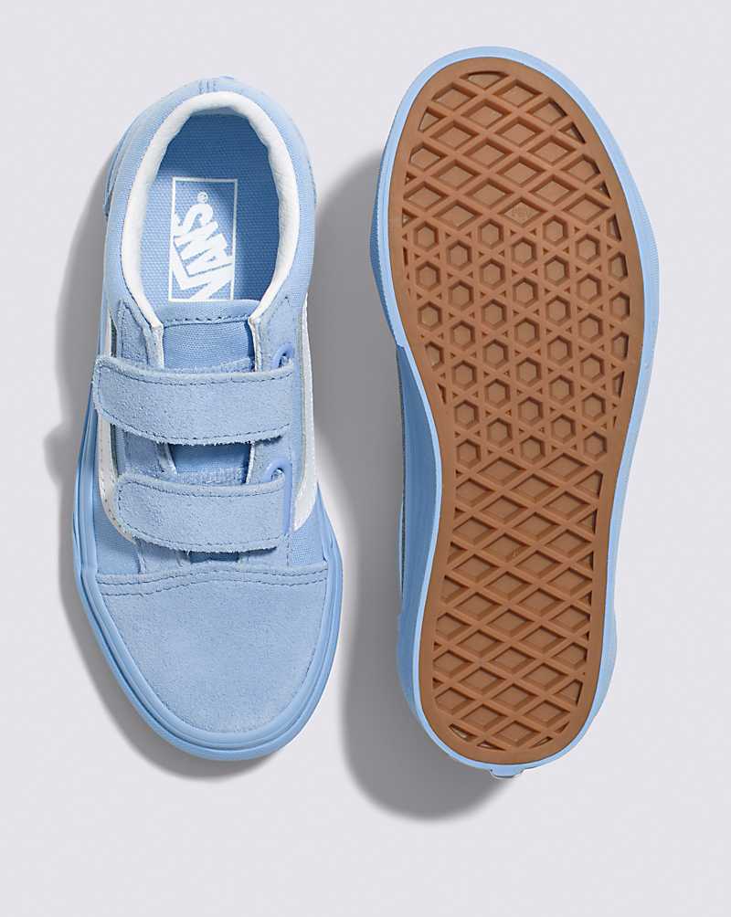 Vans Old Skool V Shoe Kids' Sneakers Blue | IX1-8085