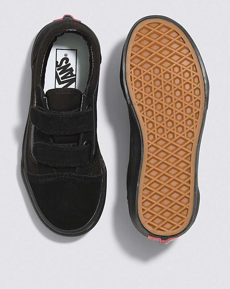 Vans Old Skool V Shoes Kids' Sneakers Black / Black | VG1-4209