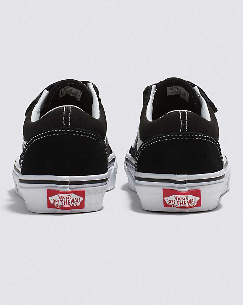 Vans Old Skool V Shoes Kids' Sneakers Black / White | YM1-8122