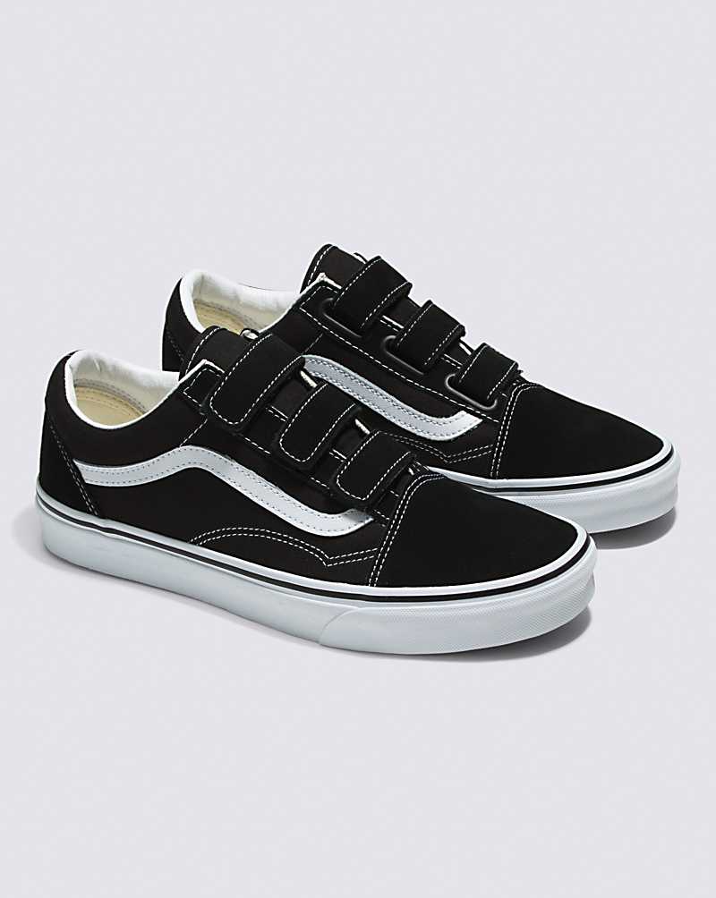 Vans Old Skool V Suede/Canvas Classics Shoe Women Sneakers Black / White | LT1-7232