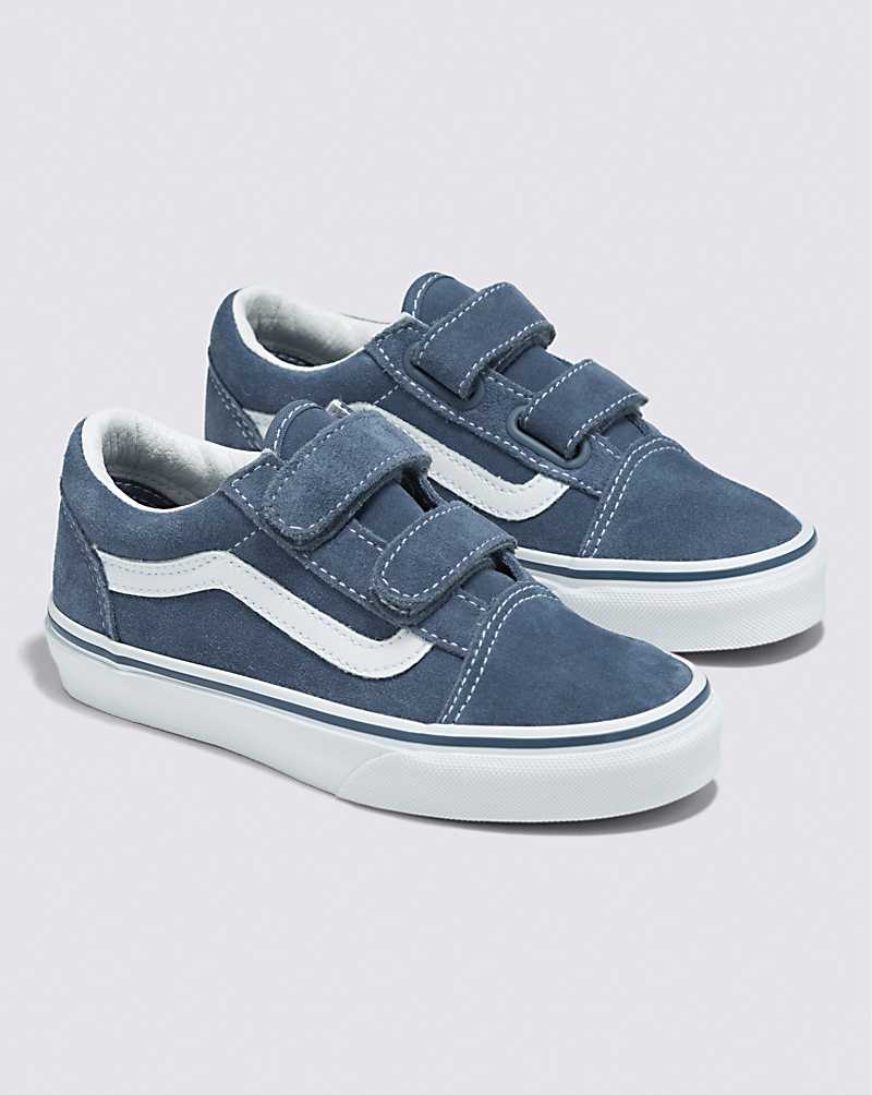 Vans Old Skool V Suede Shoe Kids' Sneakers Indigo | MV1-1825