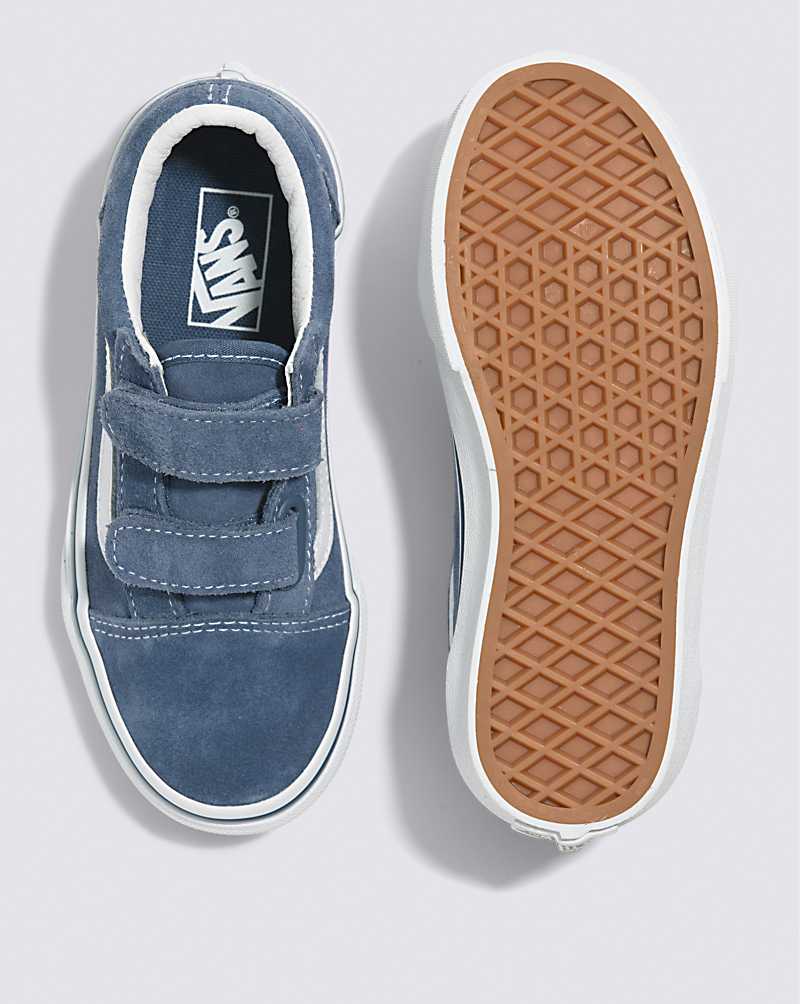 Vans Old Skool V Suede Shoe Kids' Sneakers Indigo | MV1-1825