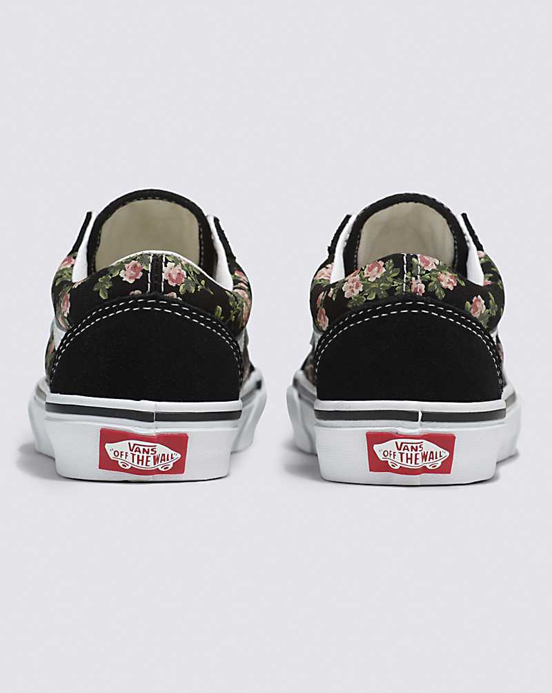 Vans Old Skool Wallflower Floral Shoe Kids' Sneakers Black | PE1-9469