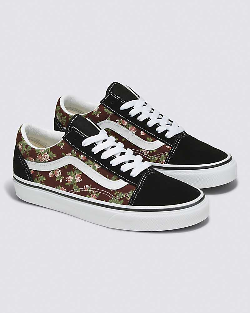 Vans Old Skool Wallflower Floral Shoe Women Sneakers Chocolate | RN1-3543