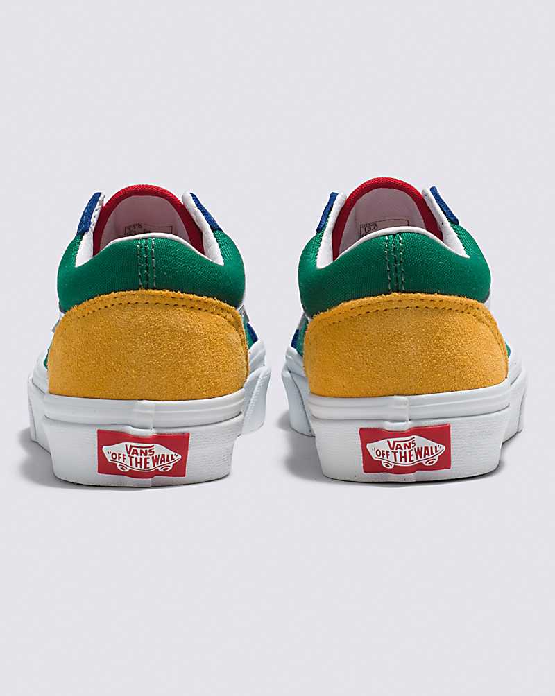 Vans Old Skool Yacht Club Shoe Kids' Sneakers Blue / Green / Yellow | JH1-7996