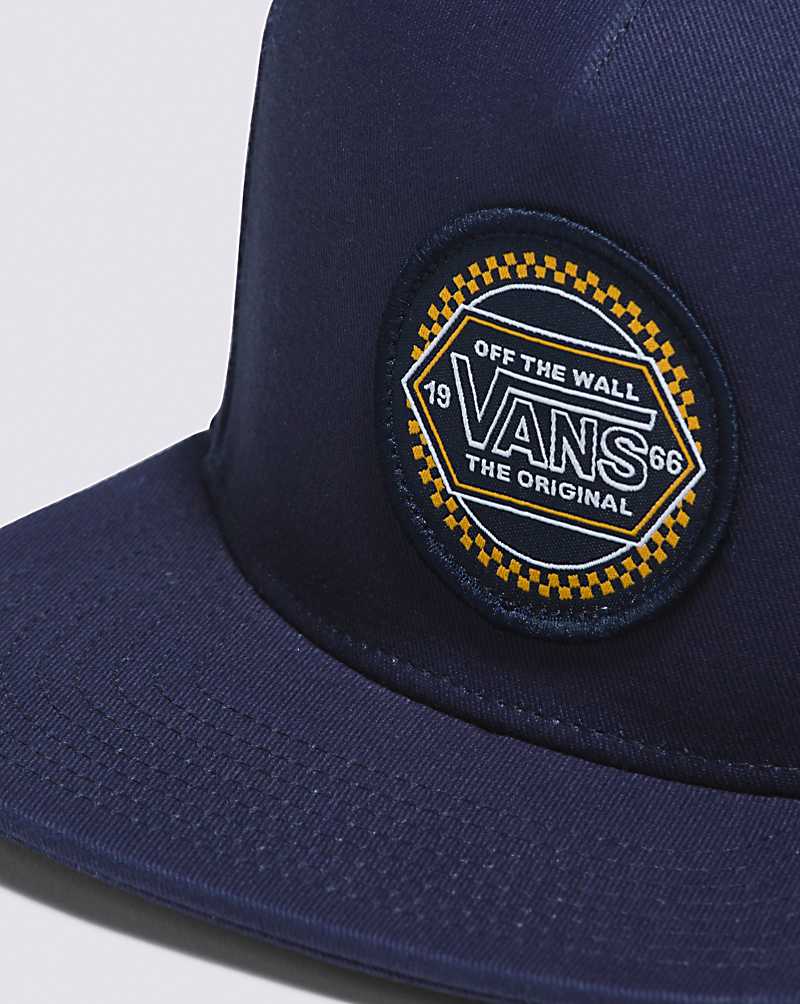 Vans Original Check Snapback Men Hats Blue | FM1-4925