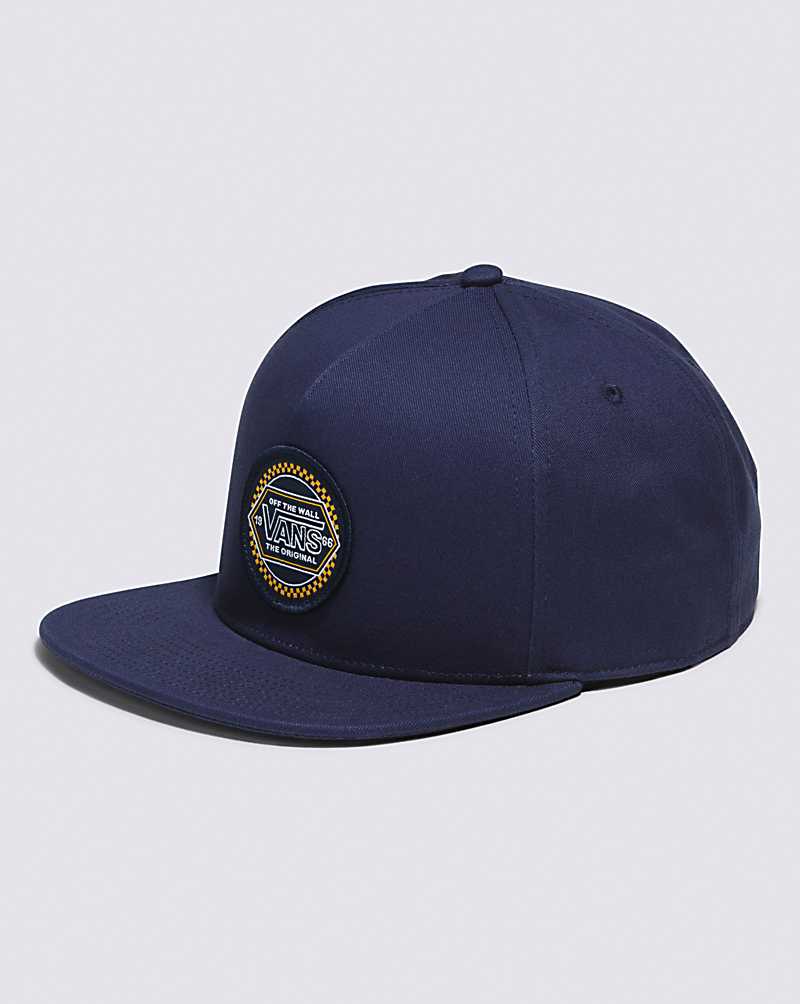 Vans Original Check Snapback Men Hats Blue | FM1-4925