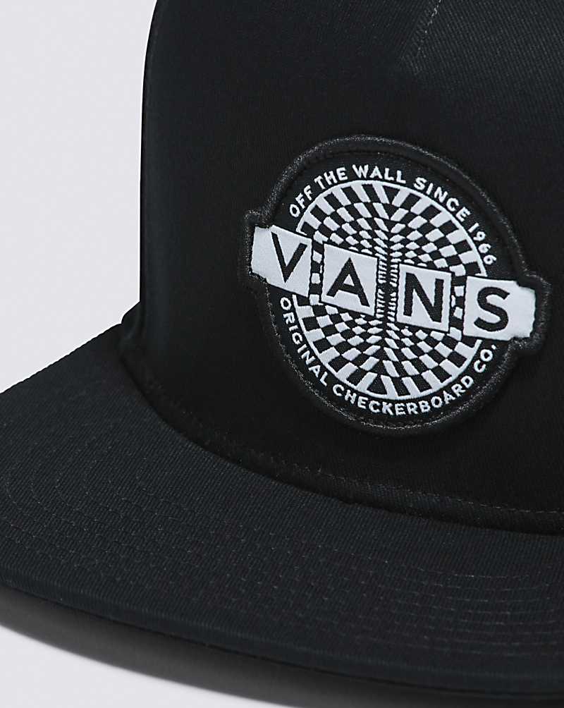 Vans Original Check Snapback Men Hats Black | VA1-3698