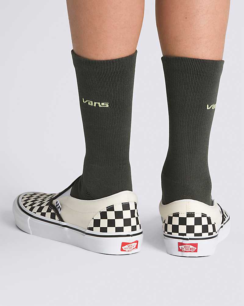 Vans Outer Crew Men Socks Deep Green | JA1-9002