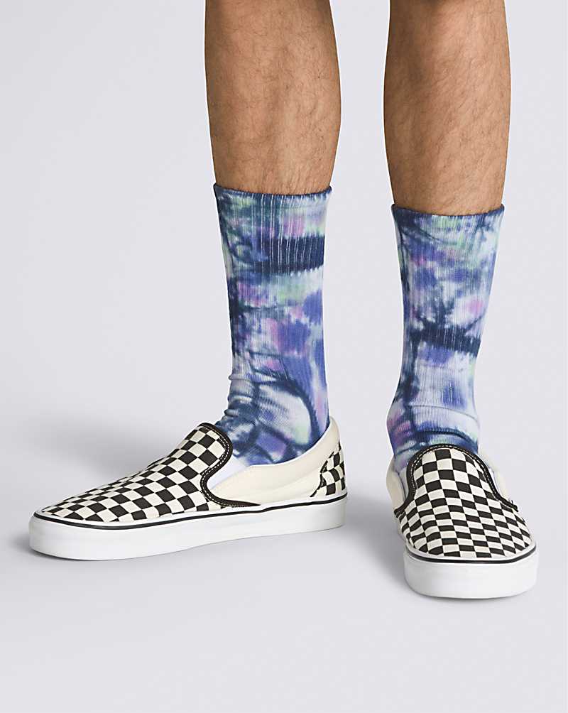 Vans Outer Limits Crew Men Socks Blue | RU1-2651