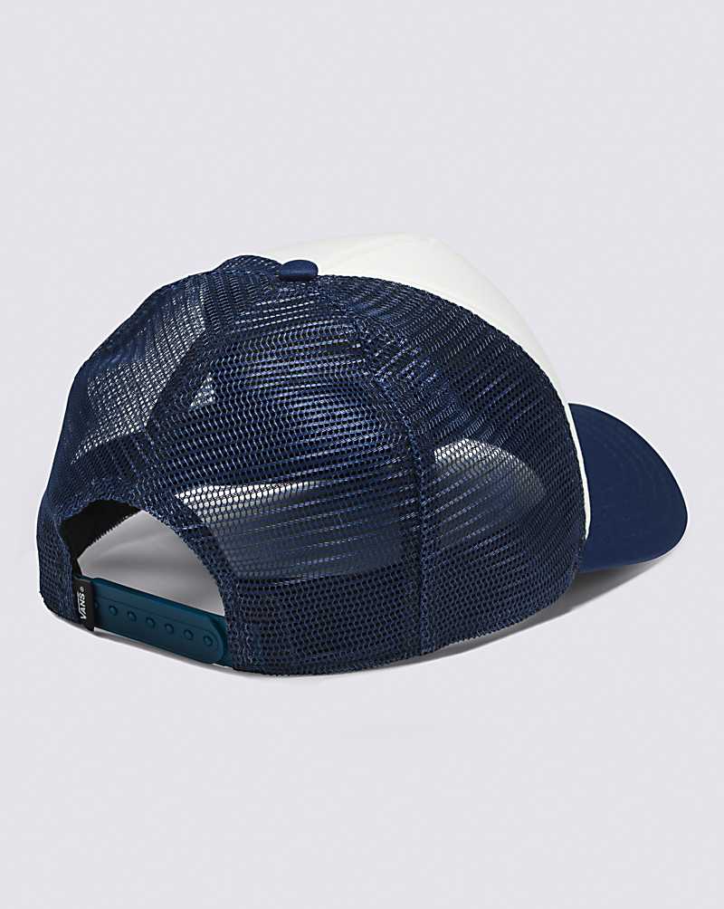 Vans Outer Limits Trucker Men Hats Blue | DE1-9092