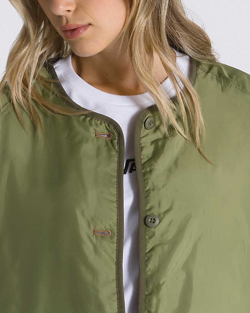 Vans Peake Quilted Liner Women Coats Green | XX1-1964