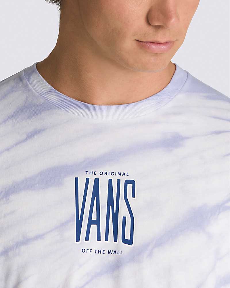 Vans Peaked Tie Dye Men T Shirts Purple | CV1-2701