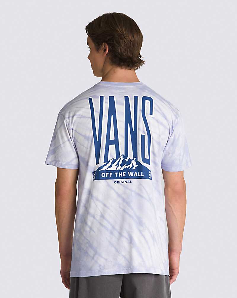 Vans Peaked Tie Dye Men T Shirts Purple | CV1-2701