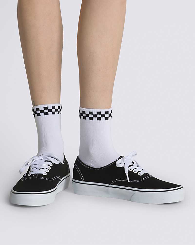 Vans Peek-A-Check Crew 6.5-10 1 Pack Rox Women Socks White / Black | FS1-3380